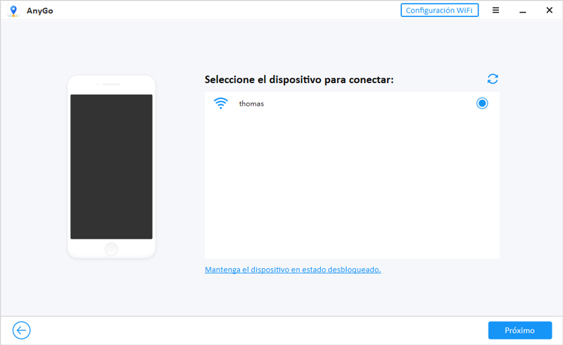 anygo conectar con wifi win