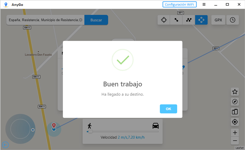 anygo salto finish ganar