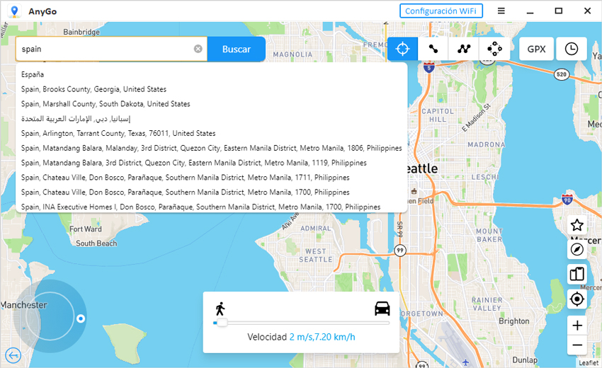 buscar direccion anygo ganar