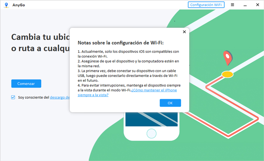 configuracion wifi modo anygo ganar