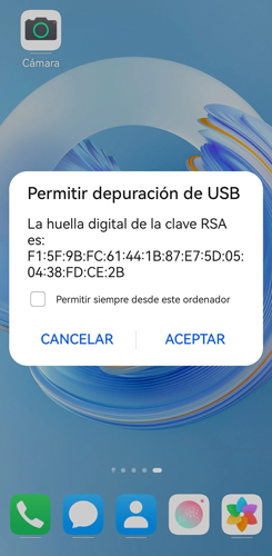 permitir usb depuracion anygo ganar