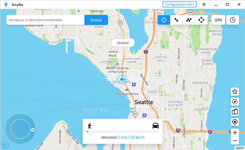 teletransporte modo interfaz anygo
