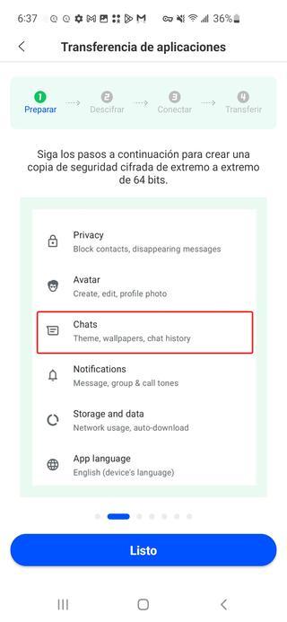 create encrypted backup